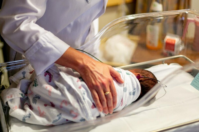 baby in incubator