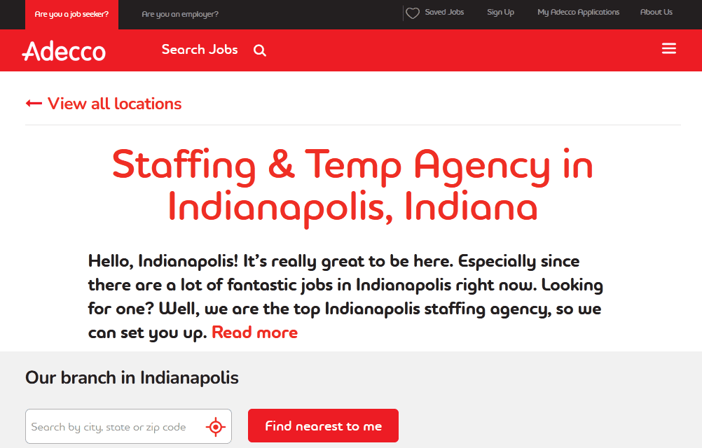 Employment agencies in Indianapolis, Indiana