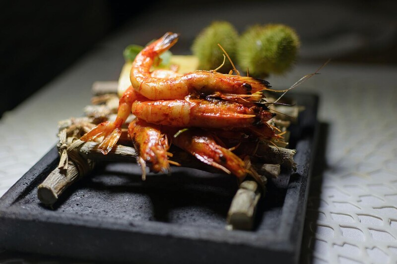 Ecuadorian dish with shrimp
