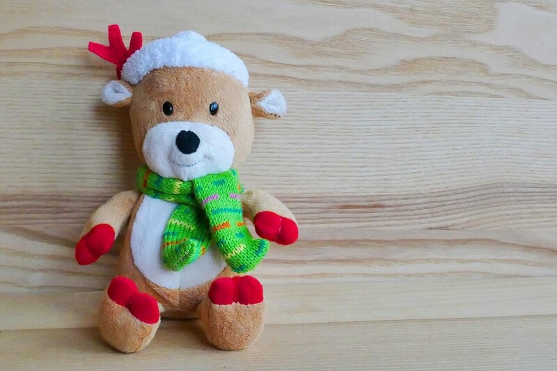 plush christmas reindeer